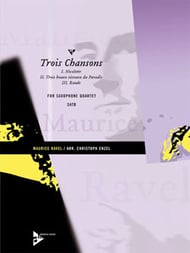 TROIS CHANSONS SAXOPHONE QUARTET cover